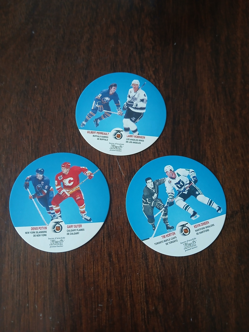 1991 Kraft Vintage Hockey Round Card Lot